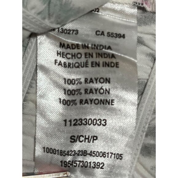 Wrangler Womens Retro Off-Shoulder Boho Top White Pink & Black Size Small - Picture 9 of 14